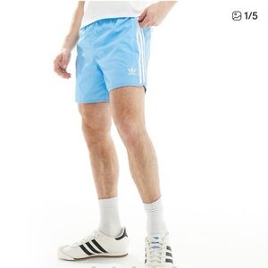 NEW Adidas Men's Light Blue Athletic Sprinter Shorts